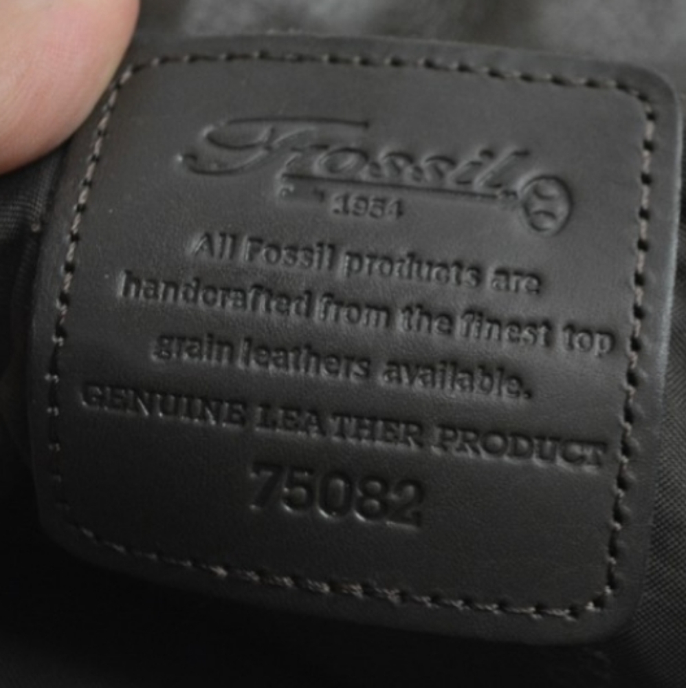 RARE FOSSIL Backpack Genuine Leather Bag RESTORED - Picture 3 of 4